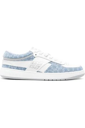 Givenchy Schoenen, Dames, Blauw, 41 EU, Denim, Low-Top Denim Sneakers
