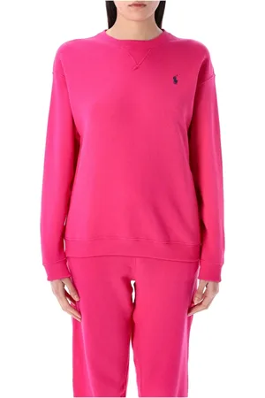Ralph Lauren Sweatshirts & Hoodies, Dames, Rood, L, Katoen, Klassiek Crewneck Sweatshirt