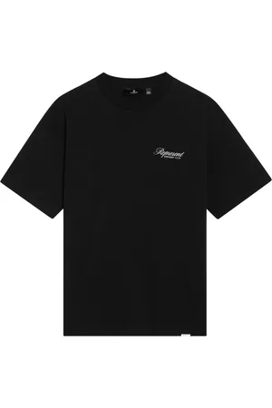 Represent Tops, Heren, Zwart, L, Katoen, T-shirt met korte mouwen en ronde hals