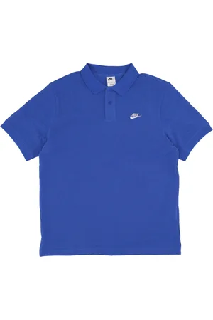 Nike Tops, Heren, Blauw, L, Katoen, Essential Pique Polo Shirt