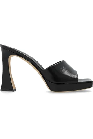 Giuseppe Zanotti Schoenen, Dames, Zwart, 39 EU, Leer, Solhene Muiltjes met Hak