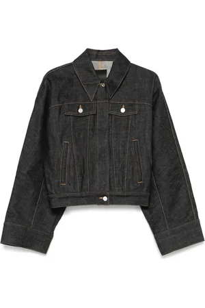 Givenchy Jassen, Dames, Blauw, S, Katoen, Indigo Blauw Jas met Manchetten met Knopen