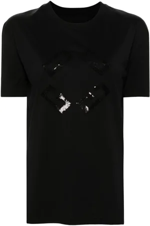 Givenchy Tops, Dames, Zwart, XS, Katoen, Monogram 72 T-shirt