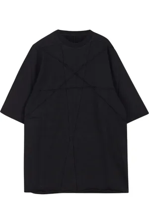 Rick Owens Tops, Heren, Zwart, L, Katoen, Cotton Jumbo SS T-shirt