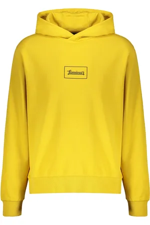 HERNO Sweatshirts & Hoodies, Heren, Geel, M, Katoen, Cotton Hoodie Laminar Couture Engineering