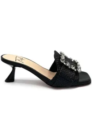 ROBERTO FESTA Schoenen, Dames, Zwart, 39 EU, Leer, Heeled Mules