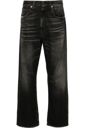 R13 Jeans, Dames, Zwart, W25, Katoen, Cuffed X-Bf Jeans