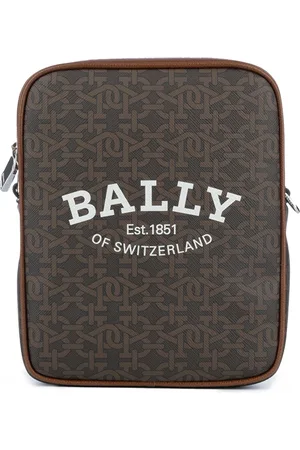 Bally Tassen, Heren, Bruin, ONE Size, Leer, Extra-Accessori Messenger Bag