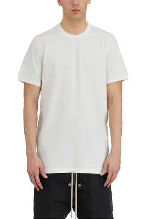 Rick Owens Tops, Heren, Wit, M, Katoen, Milk Level T-Shirt
