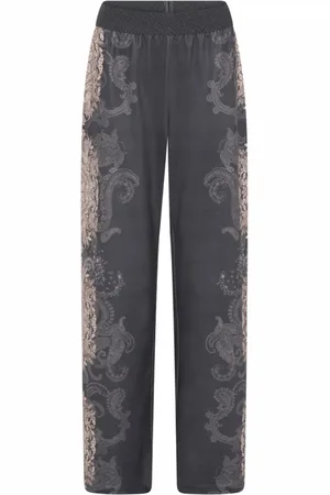 gustav Broeken, Dames, Veelkleurig, S, Wijde Pijpen Jersey Broek