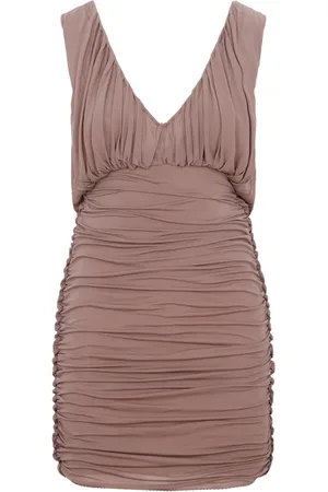 Saint Laurent Kleedjes, Dames, Roze, S, Roze Cupro Jurk