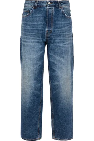 haikure Jeans, Dames, Blauw, W26, Katoen, Cropped Straight Jeans