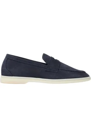 Scarosso Schoenen, Dames, Blauw, 39 EU, Suède, Luciana Loafers