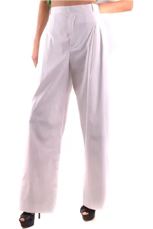 Givenchy Broeken, Dames, Wit, S, Verfijnde Lavendel High-Waisted Broek