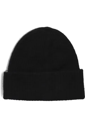 SELECTED Accessoires, Dames, Zwart, ONE Size, Wol, Geribbelde Wolmix Beanie