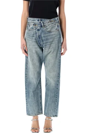 R13 Jeans, Dames, Blauw, W27, Katoen, Lena Crossover Jeans