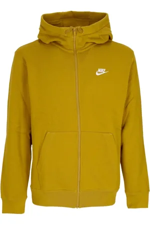 Nike Sweatshirts & Hoodies, Heren, Geel, L, Katoen, Sportswear Club Zip Hoodie