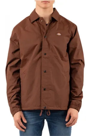Dickies Jassen, Heren, Bruin, M, Stijlvolle Blouson Jas