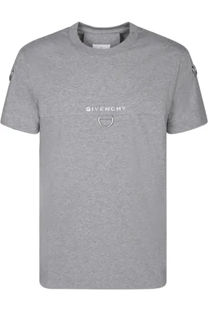 Givenchy Tops, Heren, Grijs, L, Katoen, T-shirt