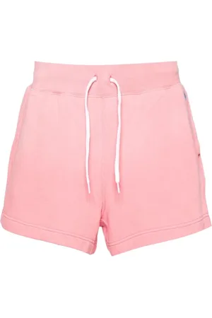 Ralph Lauren Korte broeken, Dames, Roze, S, Katoen, Sportshorts Relaxed Fit