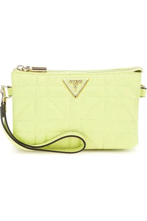 Guess Tassen, Dames, Geel, ONE Size, Mini Triple Compartment Zip-Top Tas
