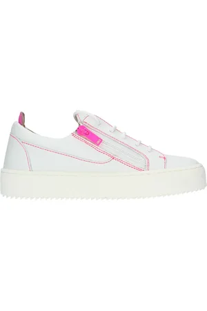 Giuseppe Zanotti Schoenen, Dames, Wit, 39 EU, Leer, May London SC Bianco Sneakers