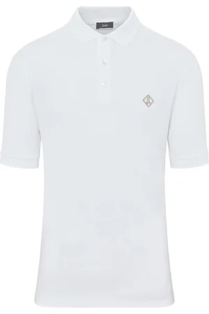 HERNO Tops, Heren, Wit, 2Xl, Katoen, Plain Polo Shirt