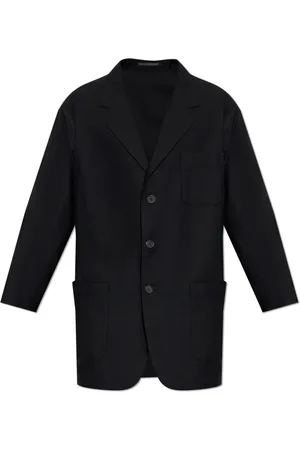 Y-3 Jassen, Heren, Zwart, L, Katoen, Single-breasted blazer