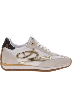 Guess Schoenen, Dames, Wit, 39 EU, Textiel Sporty Sneakers