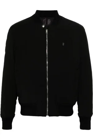 Givenchy Jassen, Heren, Zwart, M, Wol, Zwart wollen jack met 4G-logoprint