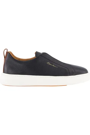 santoni Schoenen, Heren, Zwart, 44 EU, Leer, Victor Sneaker