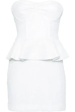 ROTATE Kleedjes, Dames, Wit, S, Polyester, Korte Jurk