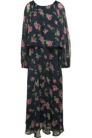 ROTATE Kleedjes, Dames, Veelkleurig, M, Chiffon, Jurken met rozenprint