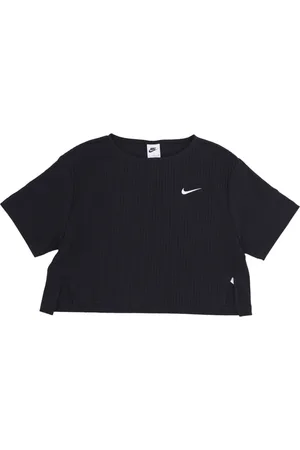 Nike Sport, Dames, Zwart, M, Katoen, Rib Jersey Top