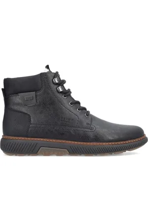 Rieker Schoenen, Heren, Zwart, 46 EU, Wol, Enkellaarsjes met veters