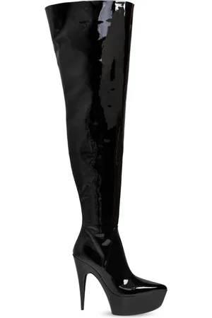 Balenciaga Schoenen, Dames, Zwart, 38 EU, Leer, H150 Sunset Overknee Laars