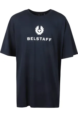 Belstaff Tops, Heren, Blauw, 3Xl, Katoen, Katoenen Jersey T-shirt met Logo