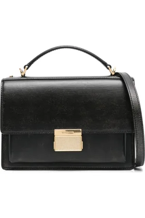 Golden Goose Tassen, Dames, Zwart, ONE Size, Foldover Tas met Verstelbare Riem