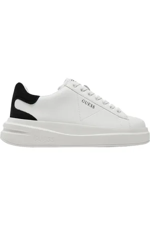 Guess Schoenen, Dames, Wit, 40 EU, Leer, Elbina Sneakers