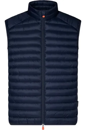 save the duck Jassen, Heren, Blauw, M, Nylon, Blauw Gewatteerd Jasje