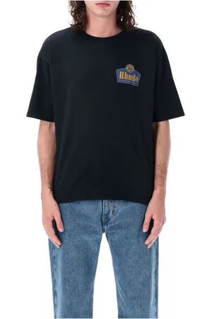 Rhude Tops, Heren, Zwart, S, Katoen, Gran Cru T-Shirt