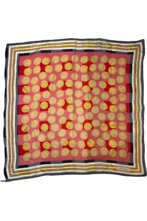 Saint Laurent Pre-owned, Dames, Veelkleurig, ONE Size, Katoen, Pre-owned Cotton scarves