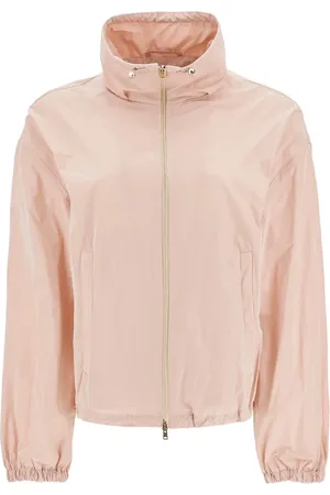 HERNO Jassen, Dames, Roze, XS, Techno Taffeta Cropped Jas