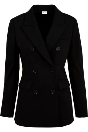 Aspesi Mantels, Dames, Zwart, S, Double-Breasted Jas