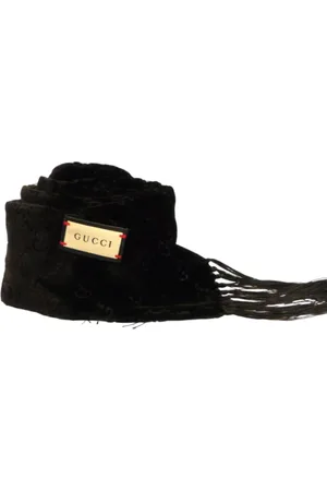 Gucci Accessoires, unisex, Zwart, ONE Size, Sjaal