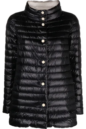 HERNO Jassen, Dames, Zwart, XS, Omkeerbare gewatteerde jas