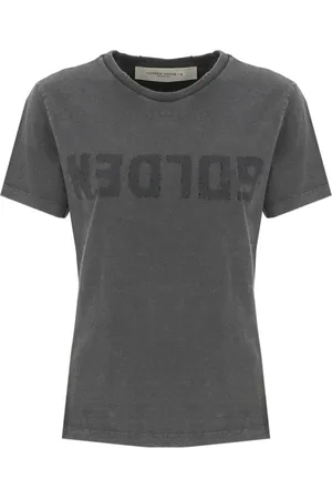 Golden Goose Tops, Dames, Grijs, L, Katoen, Katoenen T-shirt