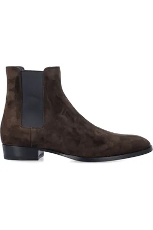 Saint Laurent Schoenen, Heren, Bruin, 43 EU, Leer, Wyatt Chelsea Boots