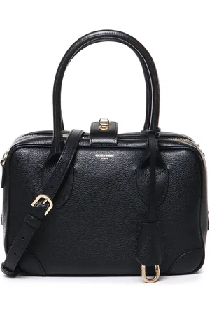 Golden Goose Tassen, Dames, Zwart, ONE Size, Leer, Semi-Rigide Tas met Handvatten