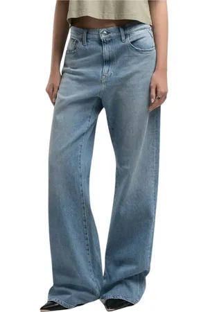 Replay Jeans, Dames, Blauw, W27, Katoen, Tejano Loose-Fit Jeans